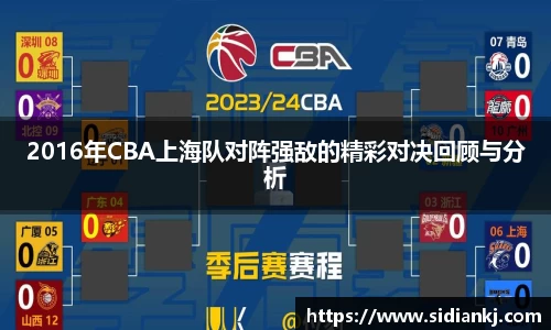 2016年CBA上海队对阵强敌的精彩对决回顾与分析